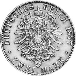 Jaeger 116 Reuss Linie Greiz 2 Mark Heinrich 1877