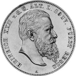 Jaeger 118 Reuss Linie Greiz 2 Mark Heinrich 1899-1901