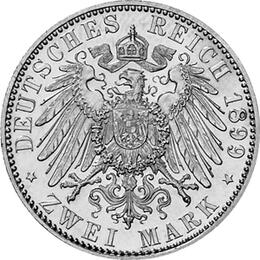 Jaeger 118 Reuss Linie Greiz 2 Mark Heinrich 1899-1901