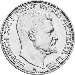 Jaeger 119 Reuss Linie Greiz 3 Mark Heinrich 1909