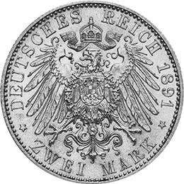 Jaeger 124 Sachsen 2 Mark Albert 1891-1902