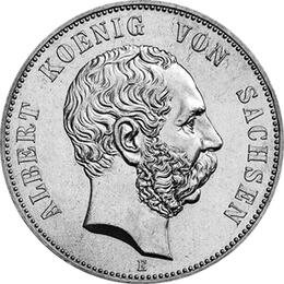 Jaeger 125 Sachsen 5 Mark Albert 1891-1902