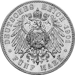 Jaeger 125 Sachsen 5 Mark Albert 1891-1902
