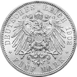 Jaeger 128 Sachsen 5 Mark Albert 1902