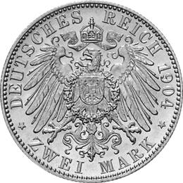 Jaeger 129 Sachsen 2 Mark Georg 1903-1904
