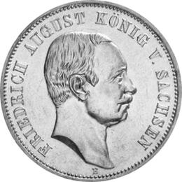 Jaeger 135 Sachsen 3 Mark Friedrich August III 1908-1913