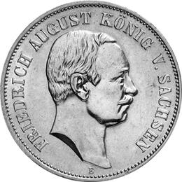 Jaeger 136 Sachsen 5 Mark Friedrich August III 1907-1914