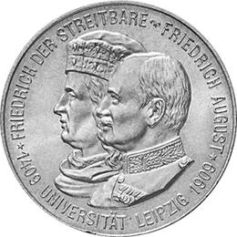 Jaeger 138 Sachsen 2 Mark Universität Leipzig 1909