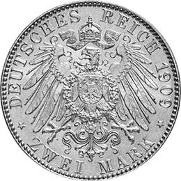 Jaeger 138 Sachsen 2 Mark Universität Leipzig 1909