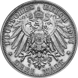 Jaeger 141 Sachsen 3 Mark Friedrich der Weise 1917