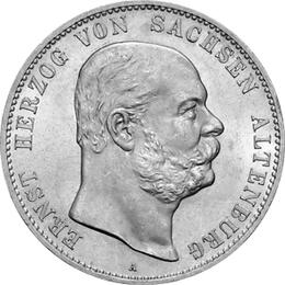 Jaeger 143 Sachsen Altenburg 5 Mark Ernst 1901