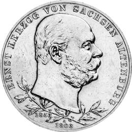 Jaeger 144 Sachsen Altenburg 5 Mark Regierungsjubiläum 1903