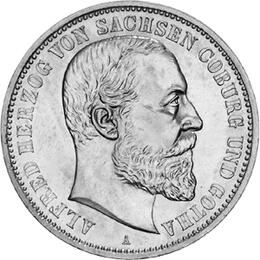 Jaeger 146 Sachsen Coburg Gotha 5 Mark Alfred 1895