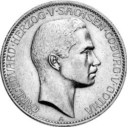 Jaeger 147 Sachsen Coburg Gotha 2 Mark Carl Eduard 1905