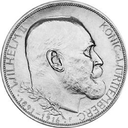 Jaeger 178 Württemberg 3 Mark Regierungsjubiläum 1916