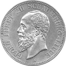 Jaeger 164 Schaumburg Lippe 2 Mark Georg1898-1904