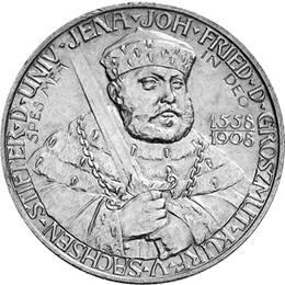 Jaeger 160 Sachsen Weimar Eisenach 2 Mark Universität Jena 1908