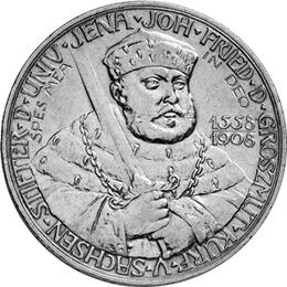Jaeger 161 Sachsen Weimar Eisenach 5 Mark Universität Jena 1908