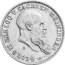 Jaeger 149 Sachsen Meiningen 2 Mark Georg II 1901