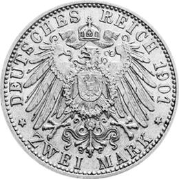Jaeger 149 Sachsen Meiningen 2 Mark Georg II 1901