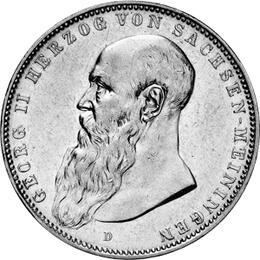 Jaeger 153 Sachsen Meiningen 5 Mark Georg II 1902-1908