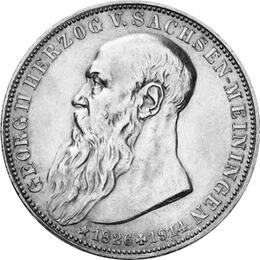 Jaeger 155 Sachsen Meiningen 3 Mark Georg II 1915