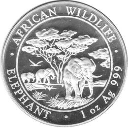 Somalia Elefant 1 Unze 2012