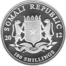 Somalia Elefant 1 Unze 2012