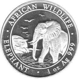 Somalia Elefant 1 Unze 2010