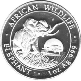 Somalia Elefant 1 Unze 2009