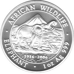 Somalia Elefant 1 Unze 2006