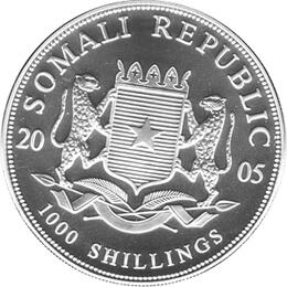 Somalia Elefant 1 Unze 2005