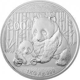 China Panda 1 Kilo 2012 Silberpanda 300 Yuan