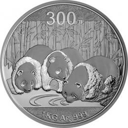 China Panda 1 Kilo 2013 Silberpanda 300 Yuan