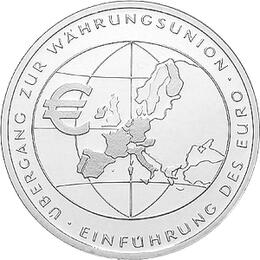 10 Euro Silber Gedenkmünze ST 2002 Einführung des Euro