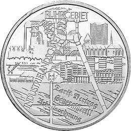 10 Euro Silber ST 2003 Industrielandschaft Ruhrgebiet