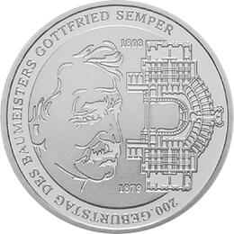 10 Euro Silber Gedenkmünze ST 2003 Gottfried Semper
