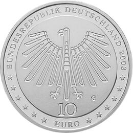 10 Euro Silber Gedenkmünze ST 2003 Gottfried Semper
