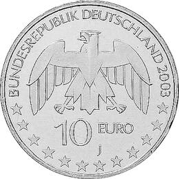 10 Euro Silber Gedenkmünze PP 2003 Justus Liebig
