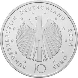 10 Euro Silber ST 2004 Fussball WM Deutschland