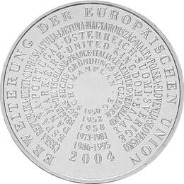 10 Euro Silber Gedenkmünze ST 2004 EU Erweiterung