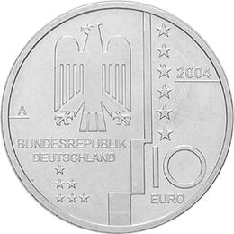 10 Euro Silber Gedenkmünze ST 2004 Bauhaus Dessau