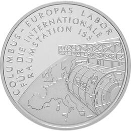 10 Euro Silber Gedenkmünze ST 2004 ISS Raumstation