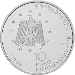 10 Euro Silber Gedenkmünze ST 2004 ISS Raumstation