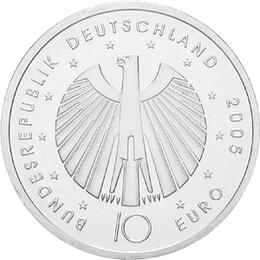 10 Euro Silber ST 2005 Fussball WM Deutschland