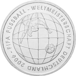 10 Euro Silber PP 2005 Fussball WM Deutschland
