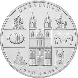 10 Euro Silber Gedenkmünze ST 2005 Magdeburg