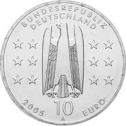10 Euro Silber Gedenkmünze ST 2005 Magdeburg