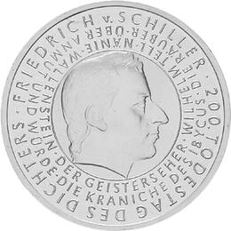 10 Euro Silber Gedenkmünze PP 2005 Friedrich Schiller