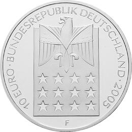 10 Euro Silber Gedenkmünze PP 2005 Bertha Suttner